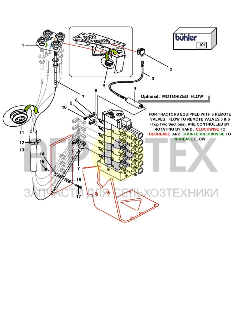 Чертеж Правая консоль - управление расходом жидкости (8OPC03c)